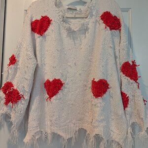 Sweetheart Chic Soul Hearts Sweater